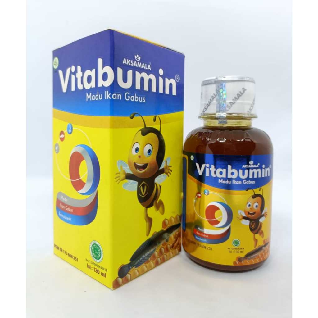 

Madu Vitabumin Penambah Nafsu Makan Anak Madu Ikan Gabus 130ML