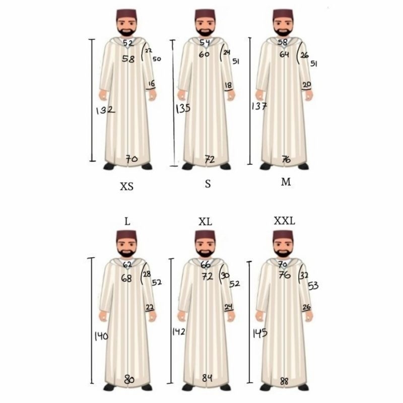 RB Baju Umroh Gamis Hoodie Djellaba Maroko Jalabah Jubah Kapucong Maroko Pria Polycotton Hitam