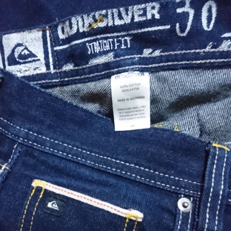 celana jeans quicksilver selvedge
