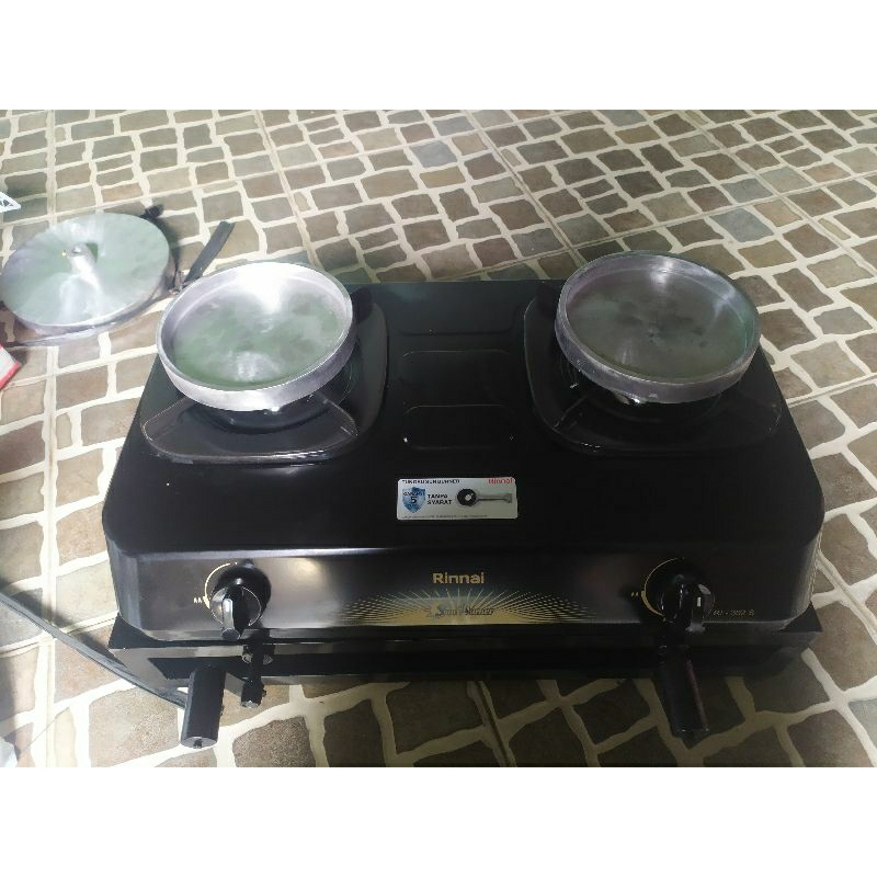 Kompor leker Putar 2 tungku loyang ukuran 16  cm bahan baja