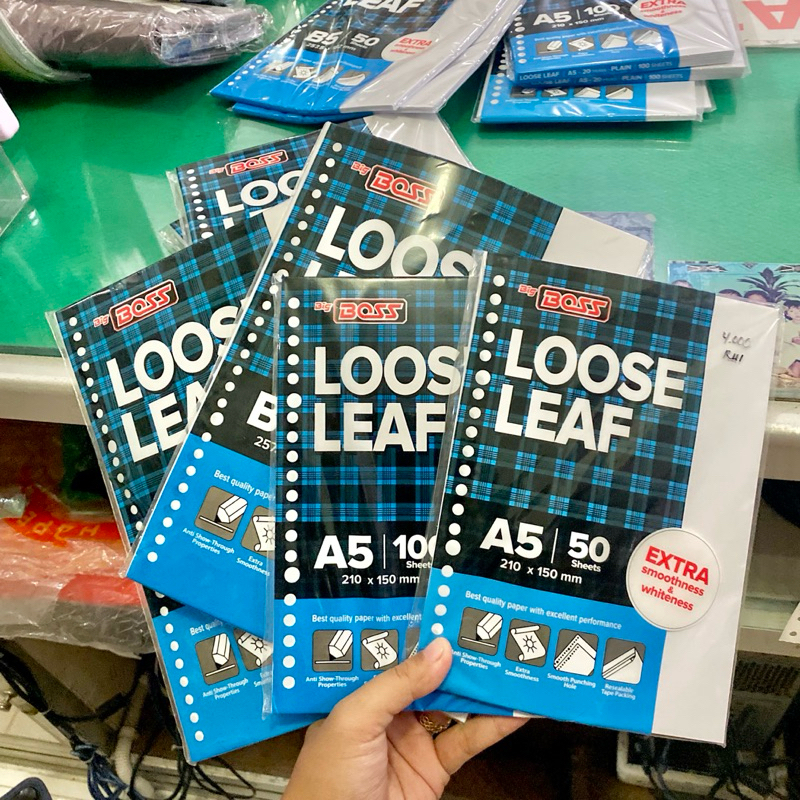 

BIGBOSS LOOSE LEAF A5 B5 POLOS 100 LEMBAR 50 LEMBAR