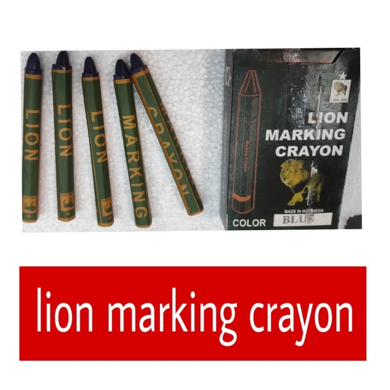 

(1 pak= 12 bj) lion marking crayon krayon pen penanda