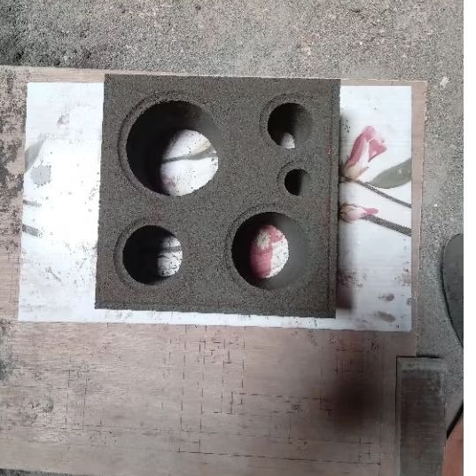 Cetakan Loster Kayu _ Tapak Kucing _ Tumbuk