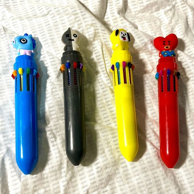 Pena 10 Warna Pen Bolpen Pulpen Karakter Tinta Warna Warni