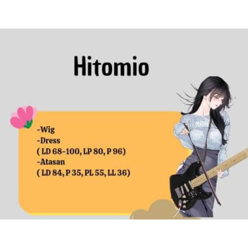 Hitomio guitar sister costume cosplay manhwa