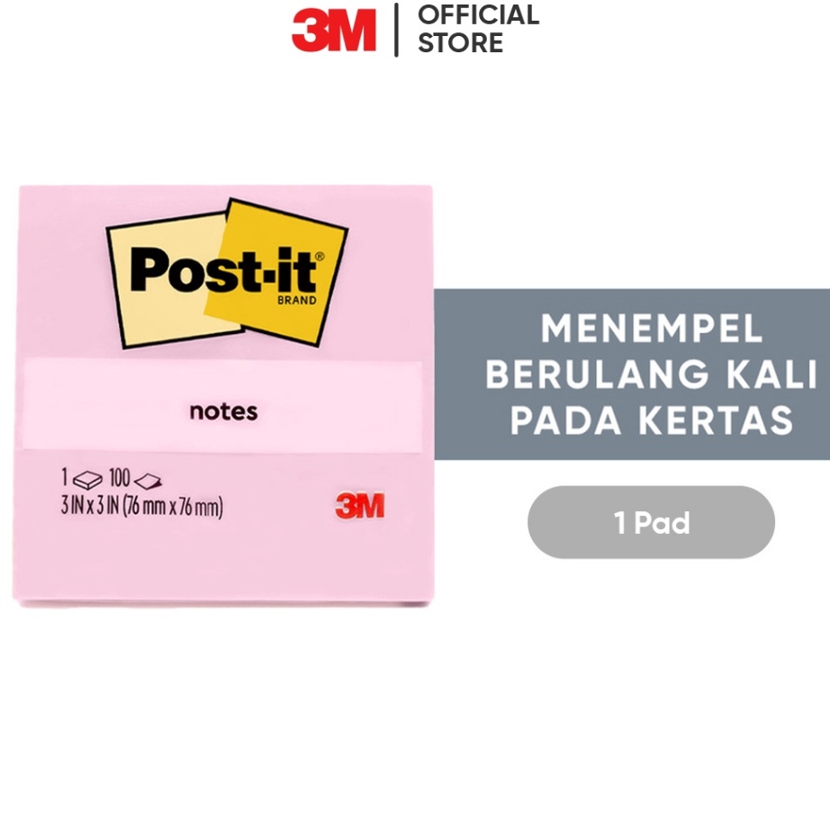 

PROMO AWAL TAHUN 3M Postit Original Millenial Memo Tempel 6541MP Menempel berulah kali pada kertas 2 pad 76x76 mm Untuk berbagai permukan kertas