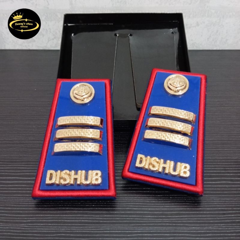 Pangkat Dishub Akrilik Gol 3C Lis Merah