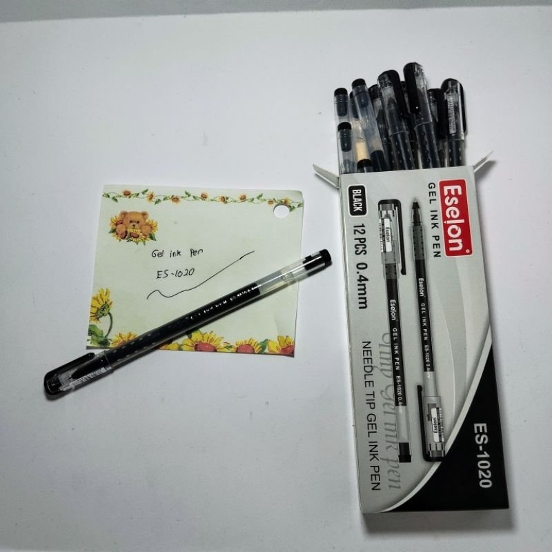 

pen gel es-1020 boxy big fill isi tinta lebih banyak ujung pen lancip 0.4