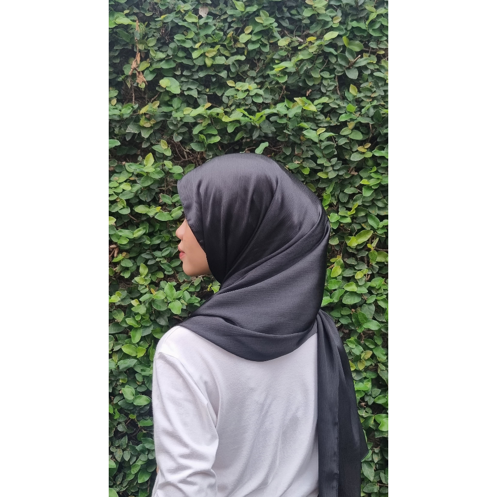 PASHMINA SILK CRADENZA SATIN SATIN HIJAB TREND MALAYSIAN TEXTURE GHANIA HIJAB