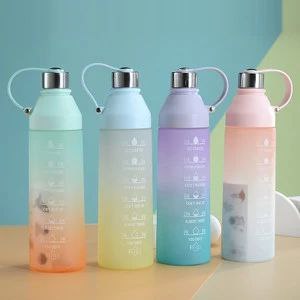 Tumbler Botol Minum Infused Gradasi Lucu 1 Liter HN-533 | Tumbler Aesthetic 1 Liter