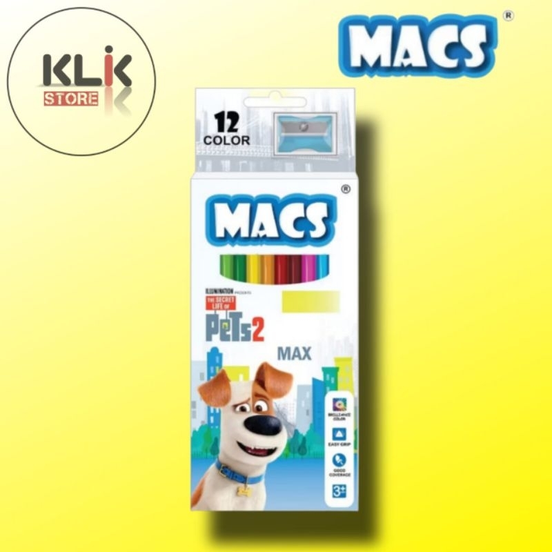 

Pensil Warna MACS The Secret Life of Pets 2 - Color Pencil Set 12