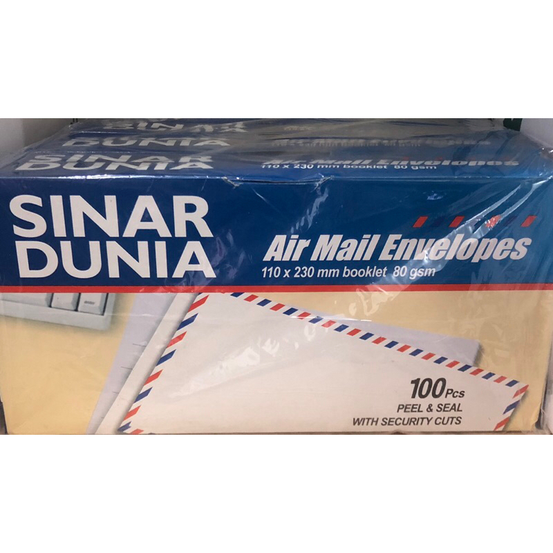 

AMPLOP SINAR DUNIA AIRMAIL PANJANG 90 APS