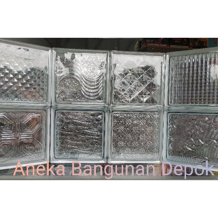 Kilat GLASS BLOCK Dinding Merk MULIA  Blok Kaca  Roster Kaca Via GrabGOSEND