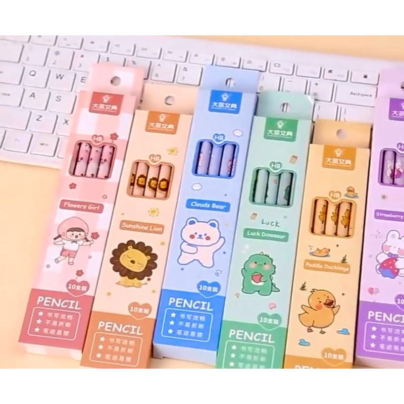 

{TOSERBAZHAG} Set Pensil Penghapus isi 10Pcs Motif Kartun Lucu Alat tulis Set isi 10pcs Karakter Set 10 IN 1 Stationery Set Lucu Karakter Set Perlengkapan Alat Tulis Sekolah Anak-Anak TK SD SMP SMA