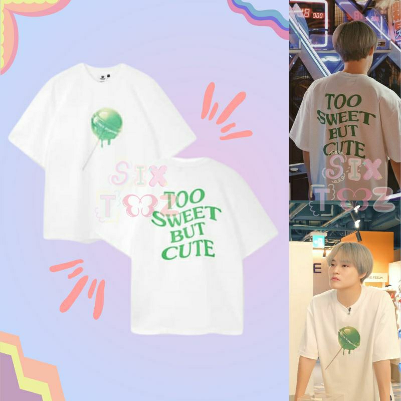 Chenle NCT Outfit Too Sweet But Cute Tshirt Kaos chenle nct dream korean kpop oversize