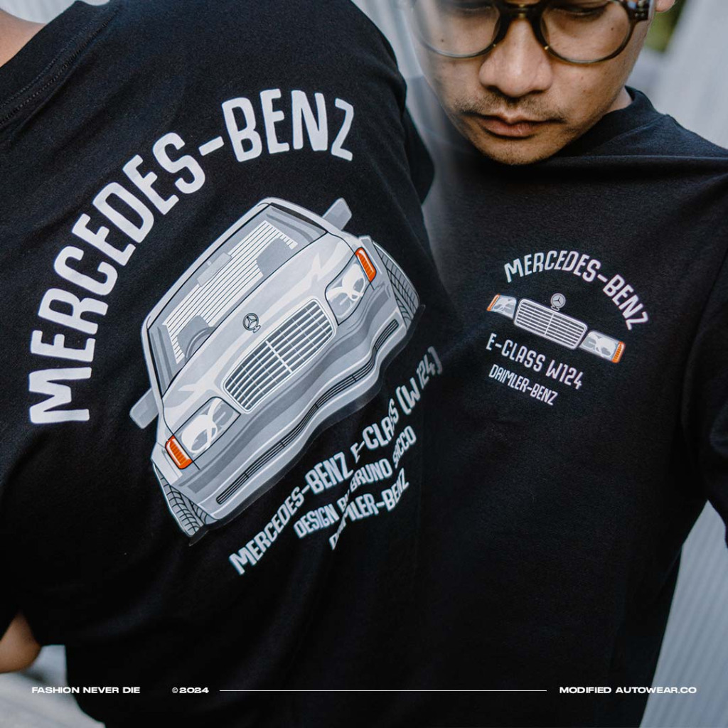 Kaos mercedes benz classic kaos mobil otomotif mercedes amg brabus modified autowear W124 VINTAGE