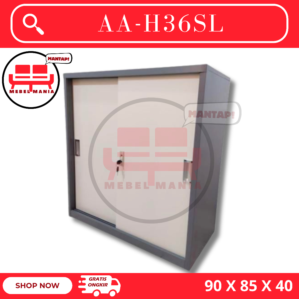 Lemari Arsip Besi Cabinet Pendek AA-H36SL - Lemari besi Pendek