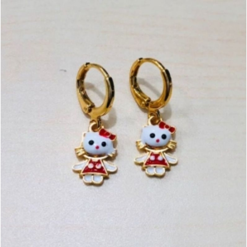 Anting Titanium Anak Anti Karat Karat Dan Tidak luntur Selamanya Emas Bayi Muda Asli