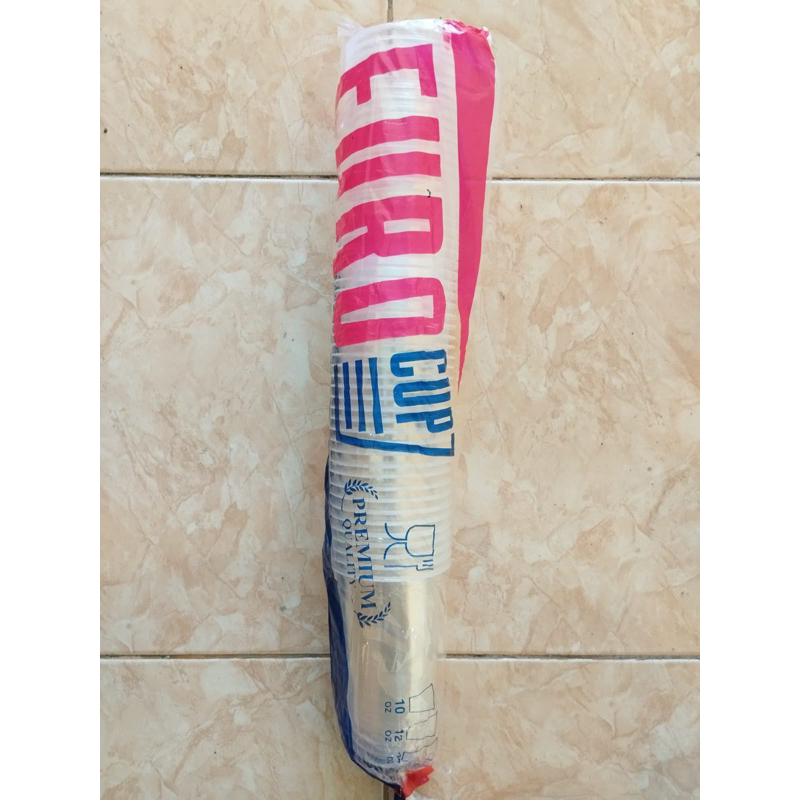 Cup Gelas 22oz Oval Euro/Cup plastik Murah Euro 22oz Oval isi 50pcs