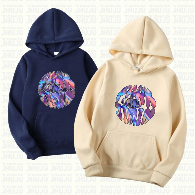 Hoodie Jumper Sablon Bangtan Park Jimin Chrome Texture DPN