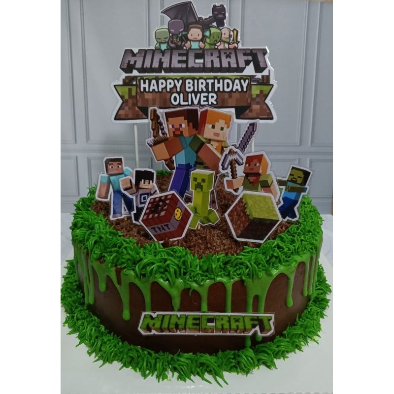 

Kue tart kue ulangtahun minecraft