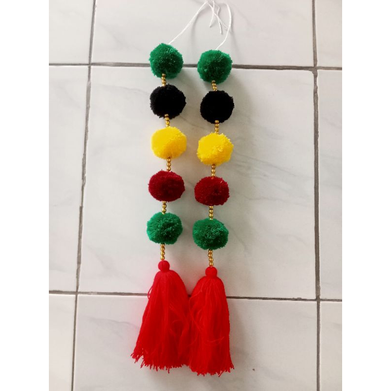 buntal/kompyang pom pom tambahan tari, dll