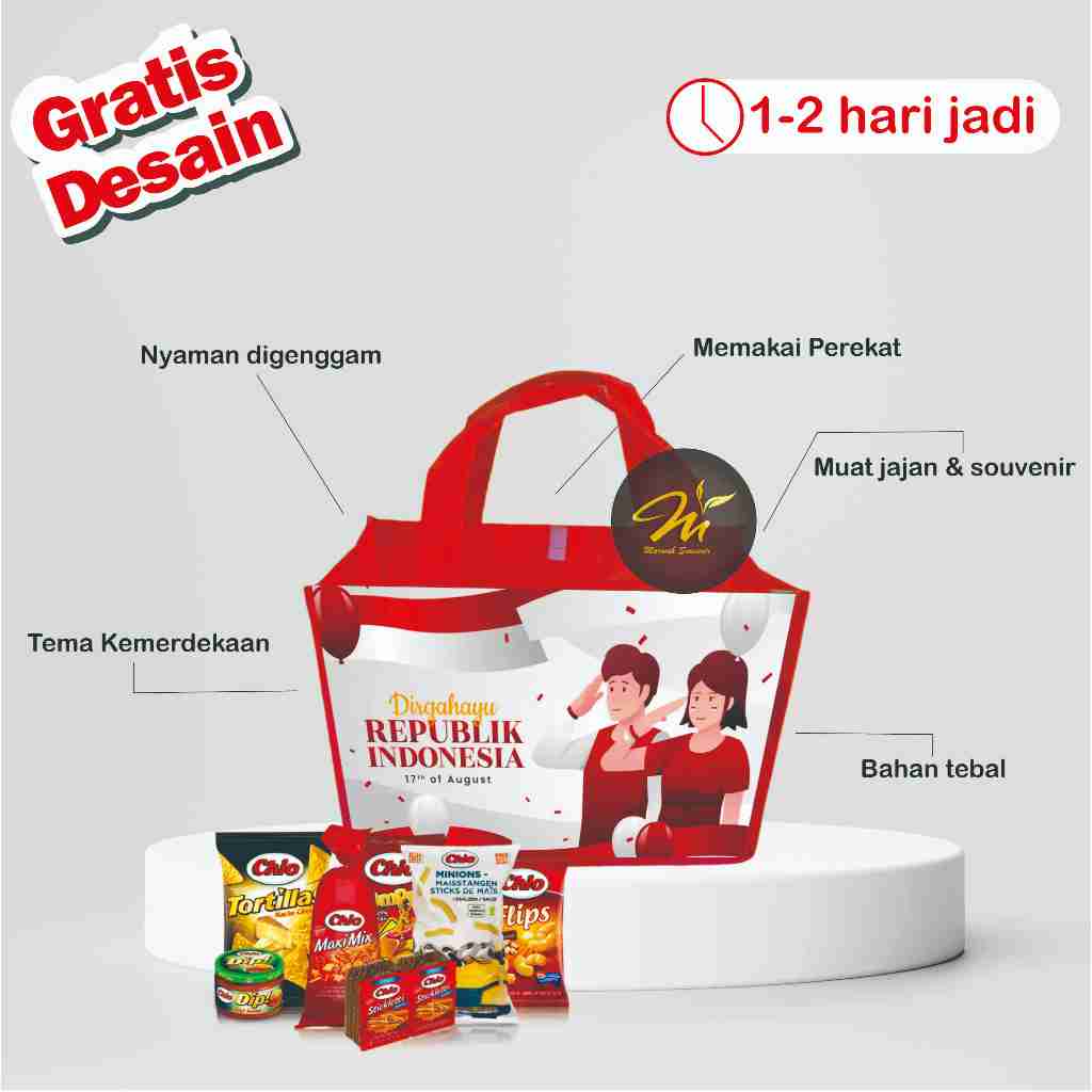 

TAS BINGKISAN KEMERDEKAAN RI/BISA TAMBAH NAMA DAN POTO/TAS TEMA KEMERDEKAAN CUSTOM/TAS SOUVENIR MERDEKA