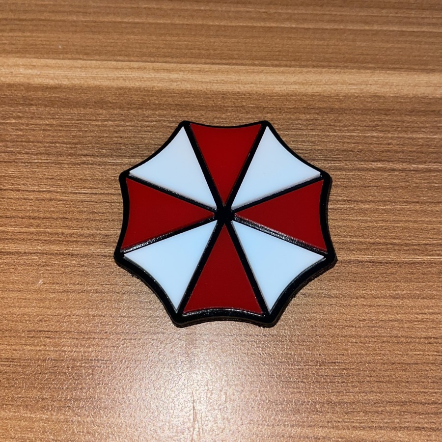 Magnet Kulkas Logo Umbrella Corporation Timbul MURAH