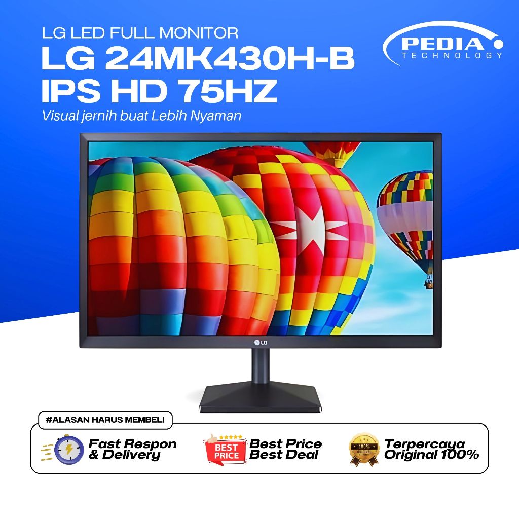 LG 24MK430H-B IPS LED Full Monitor Full HD 75Hz