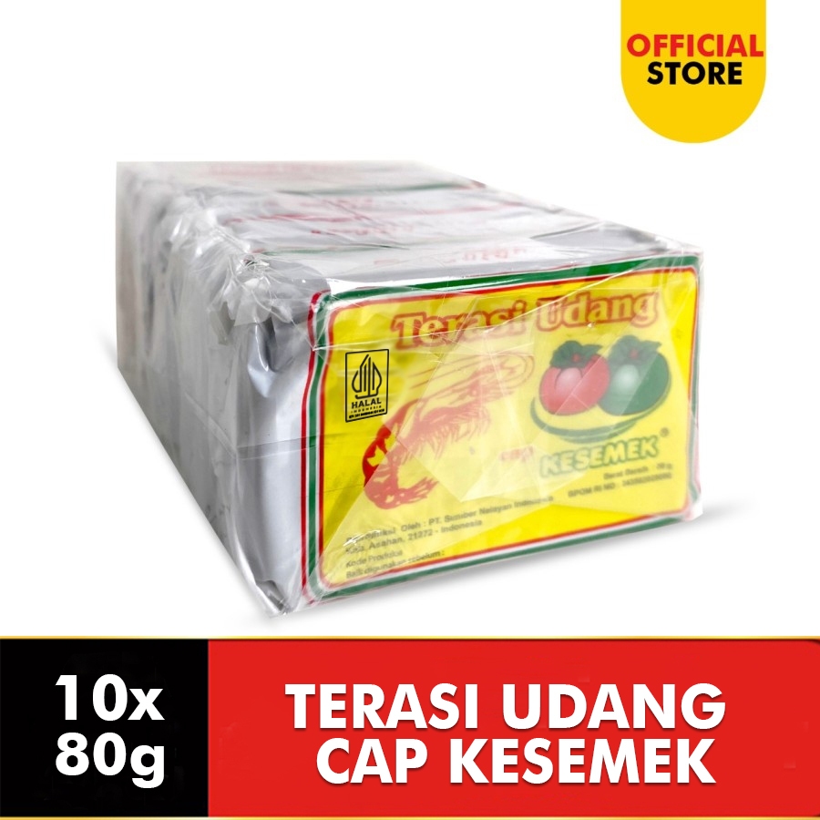 

TERASI UDANG CAP KESEMEK 80 Gr (1 PACK)