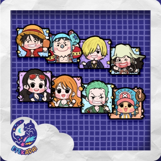 

STIKER PACK ANIME ONE PIECE FRAME 8 pcs LAPTOP AKSESORIS HP ANTI AIR