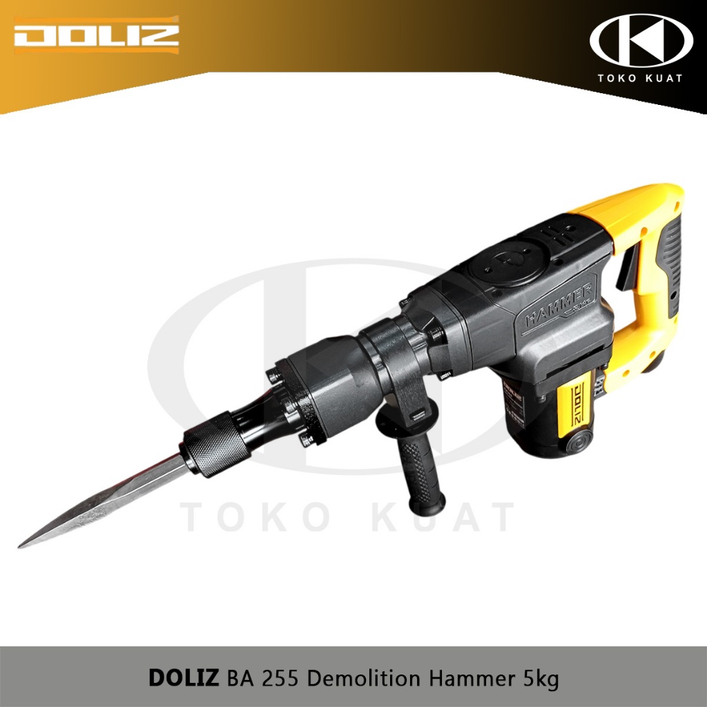 Demolition Jack Hammer DOLIZ BA 255 Mesin Bobok Beton Hex 17 1200W