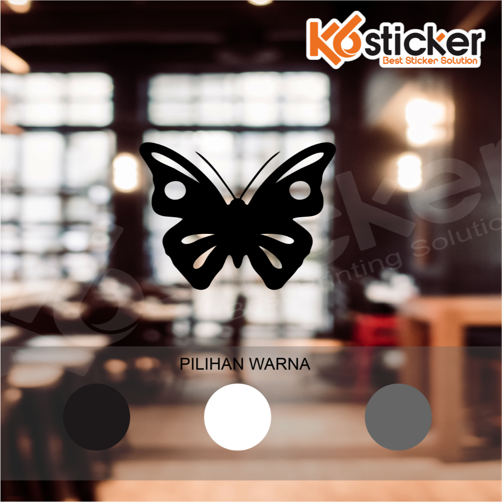 Stiker Spion Mobil Kupu Kupu Butterfly Stiker Cutting Sticker Mobil