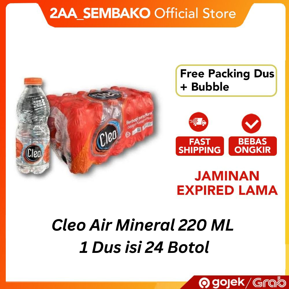 

Cleo Air Mineral 220 ML 1 Dus isi 24 Botol