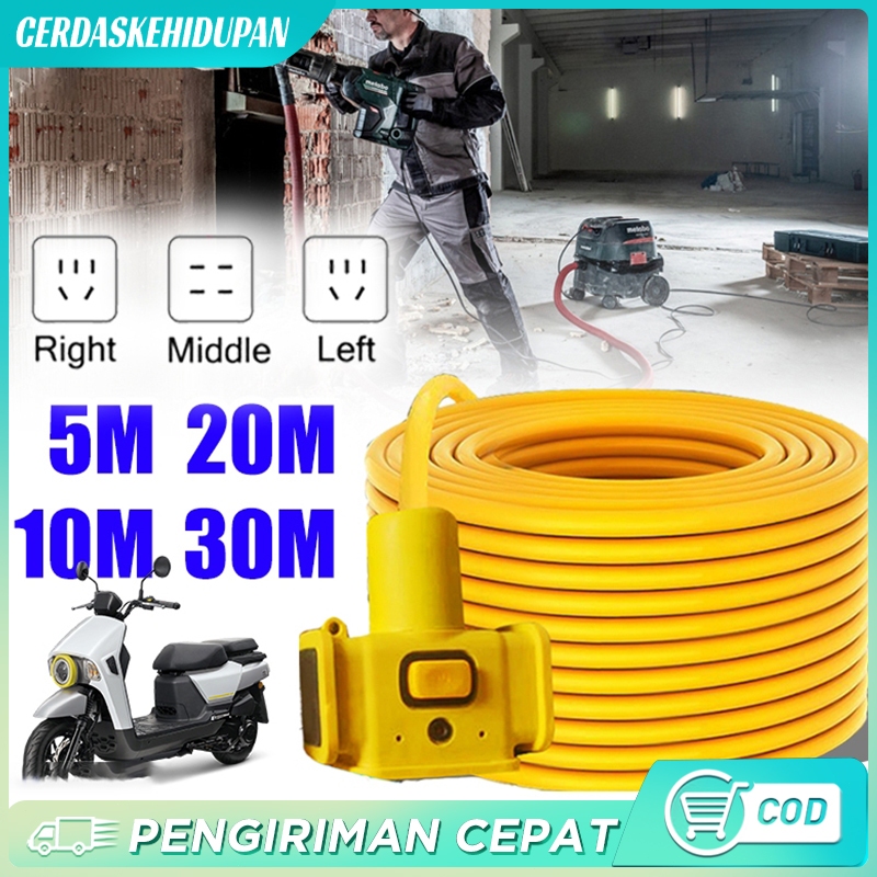 30m mtr Kabel Ekstensi 1.5 mm Cable Extension Sambungan Kabel Perlengkapan Perangkat Elektronik Elec