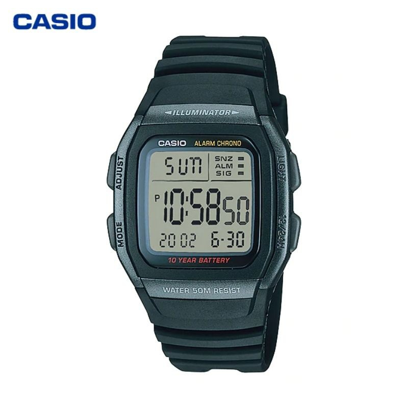 JAM TANGAN CASIO PRIA CASIO W-96H-1B / W96H CASIO ORIGINAL