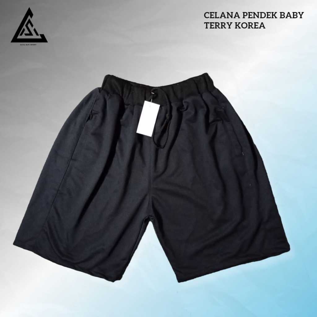 Celana Pendek Olahraga Baby Terry / Celana Pendek Pria Wanita / Celana Olahraga Baby Terry Unisex / 