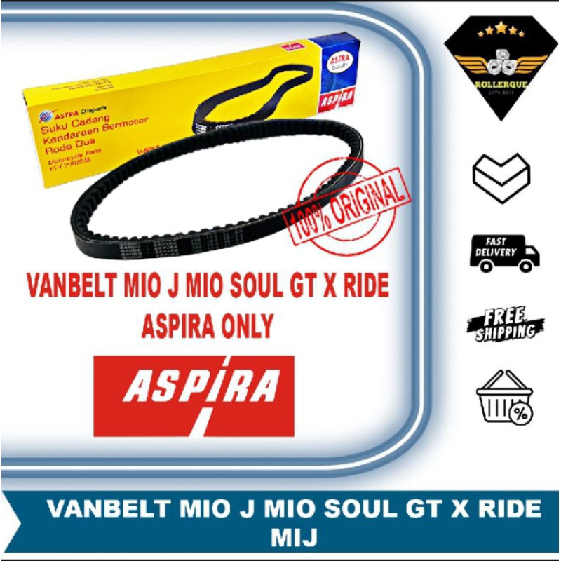 Vanbelt V belt Fanbelt Yamaha Mio J X Ride Soul GT Aspira Astra Otoparts YH-E7641-MIJ-1200