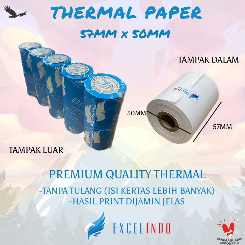 

STRUK 57x50 Excelindo / Struk kasir 57x50 Excelindo / Struk Kasir Edc invoice