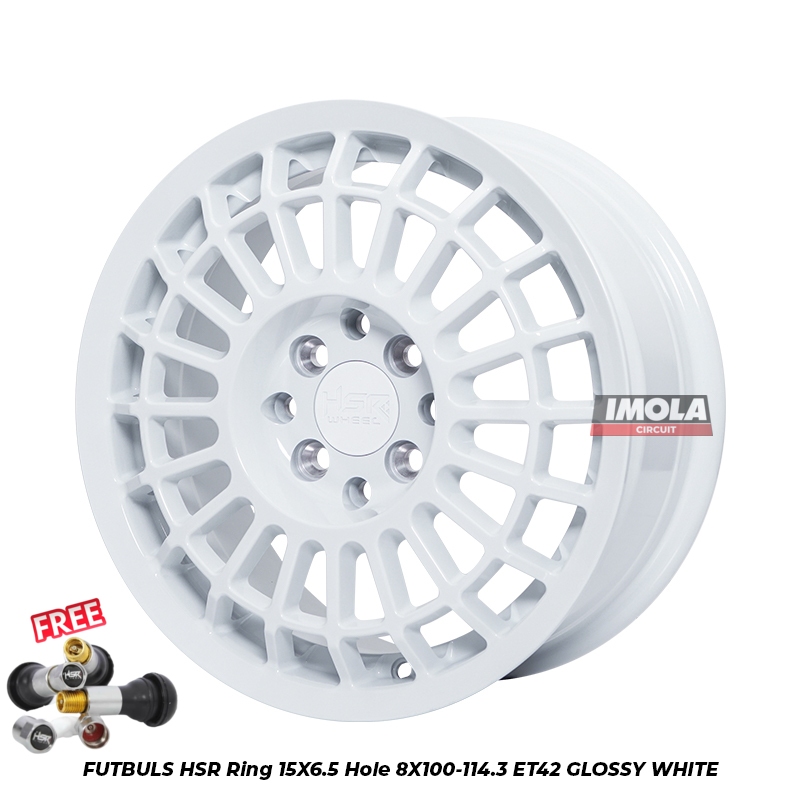 Velg HSR FUTBULS R15 Lebar 6,5 Velg Mobil Ring 15 Brio Ayla Agya Calya Sigra Mobilio