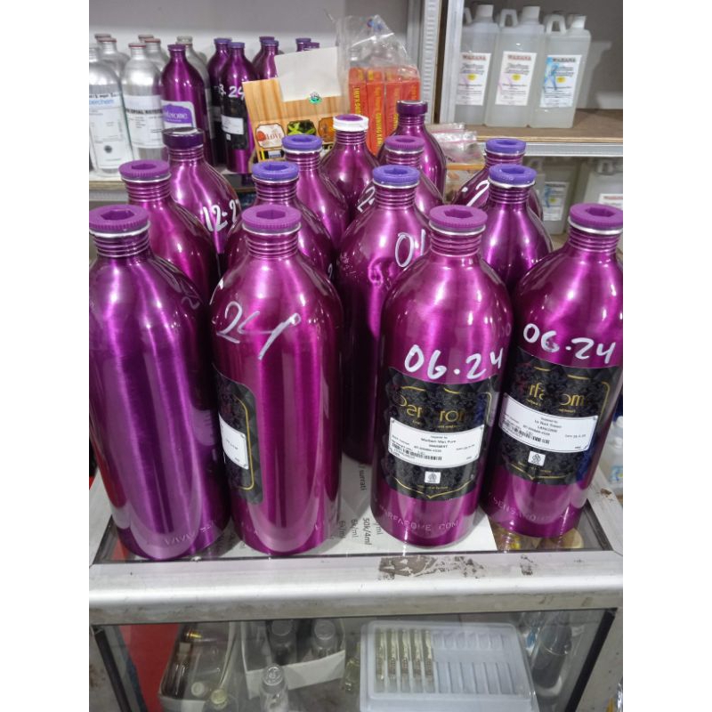 kaleng almunium bekas parfum uk. 1liter dari berbagai pabrikan