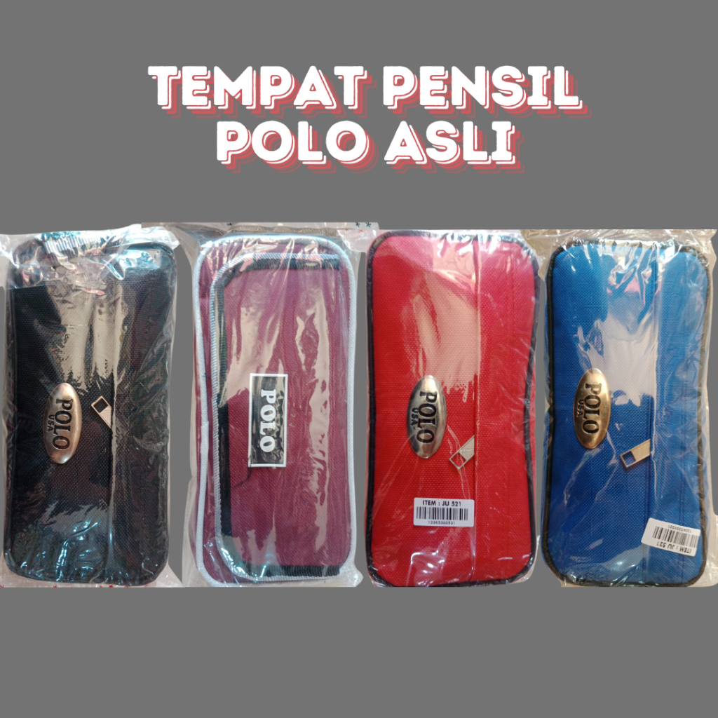 

TEMPAT PENSIL POLO ASLI UKURAN -< 20 cm , TERSEDIA 4 WARNA