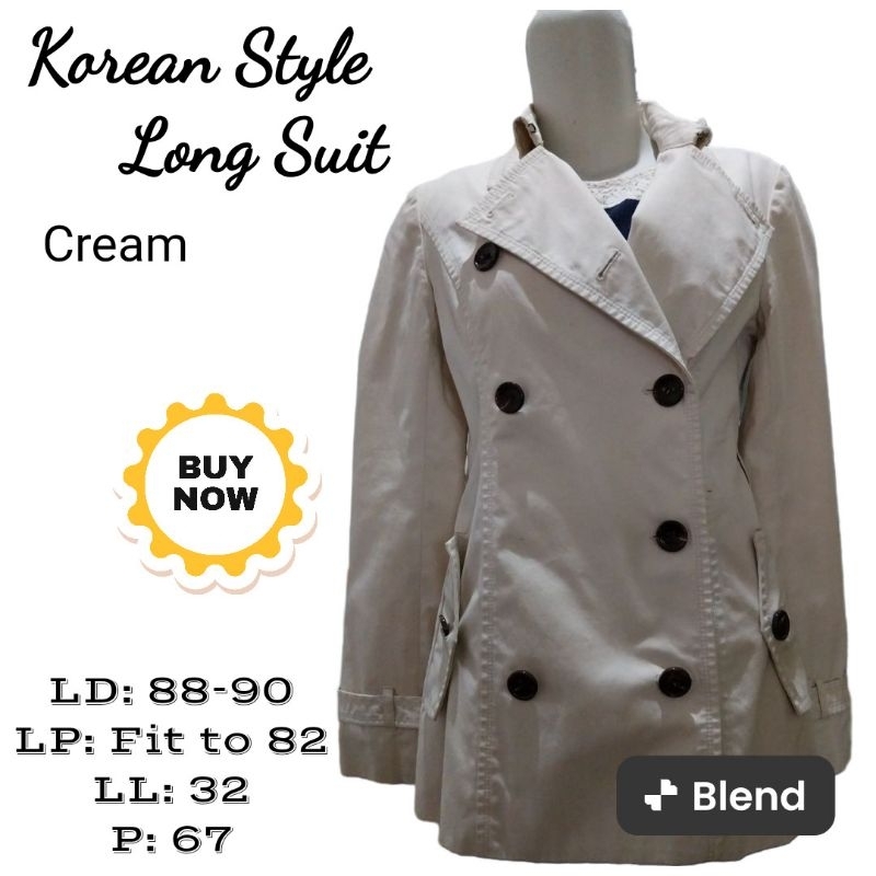 Outer/Jas Panjang Ala Jepang Korea