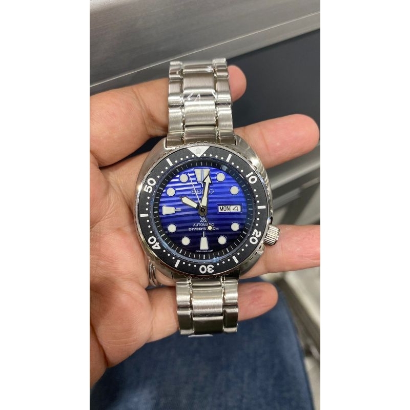 PROMO SEIKO TURTLE PROSPEX PADI DIVER GRADIATION BLUE LOSEPACK ORIGINAL