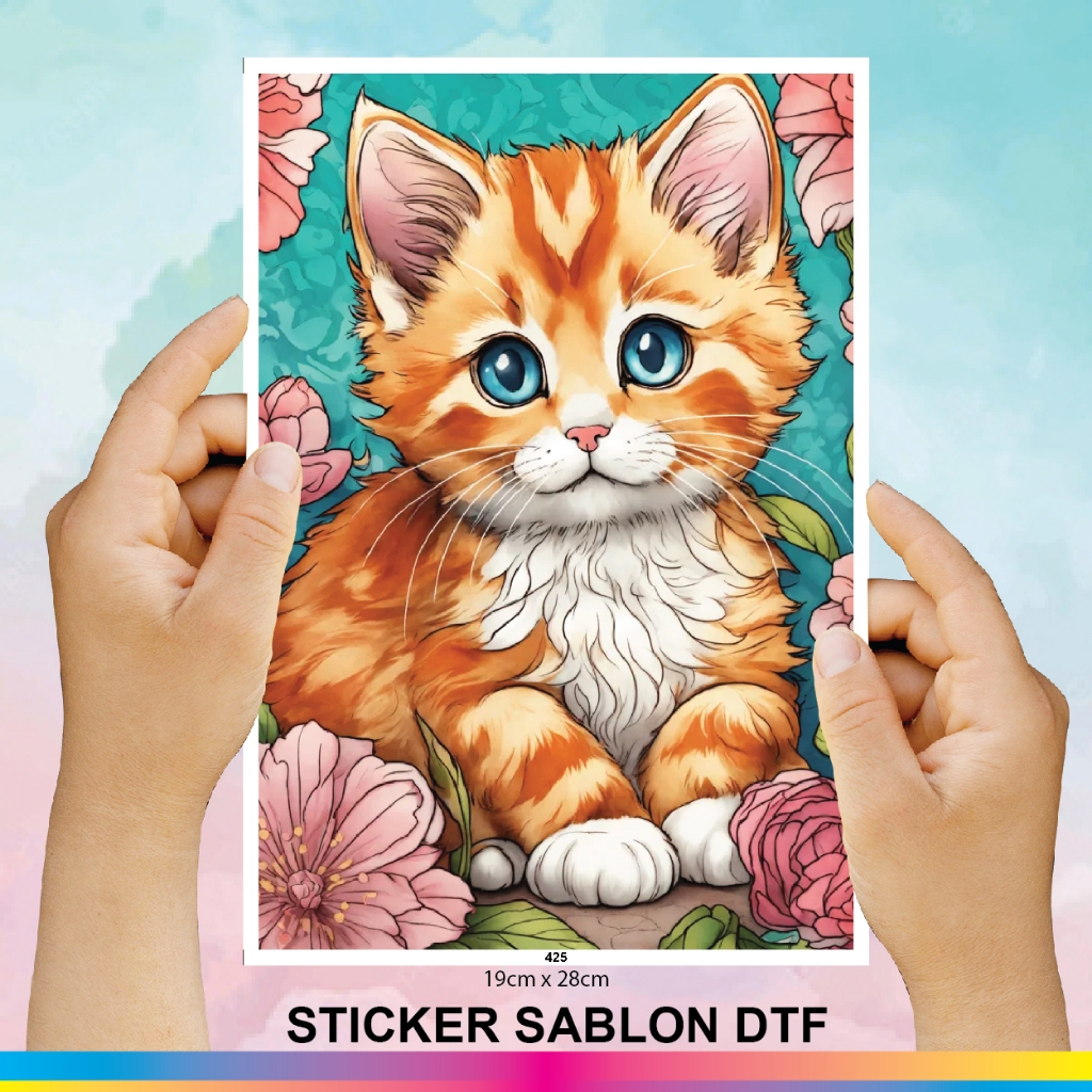 

SABLON SETRIKA DTF / STICKER SABLON DTF / UKURAN 19cm X 28cm __425