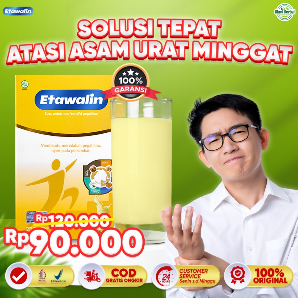 

Etawalin Susu Kambing Etawa Asli Solusi Mengatasi Asam Urat Kesemutan Cegah Tulang Keropos Rematik Radang Sendi 200 Gram Original Bpom Halal Paket 1 Botol