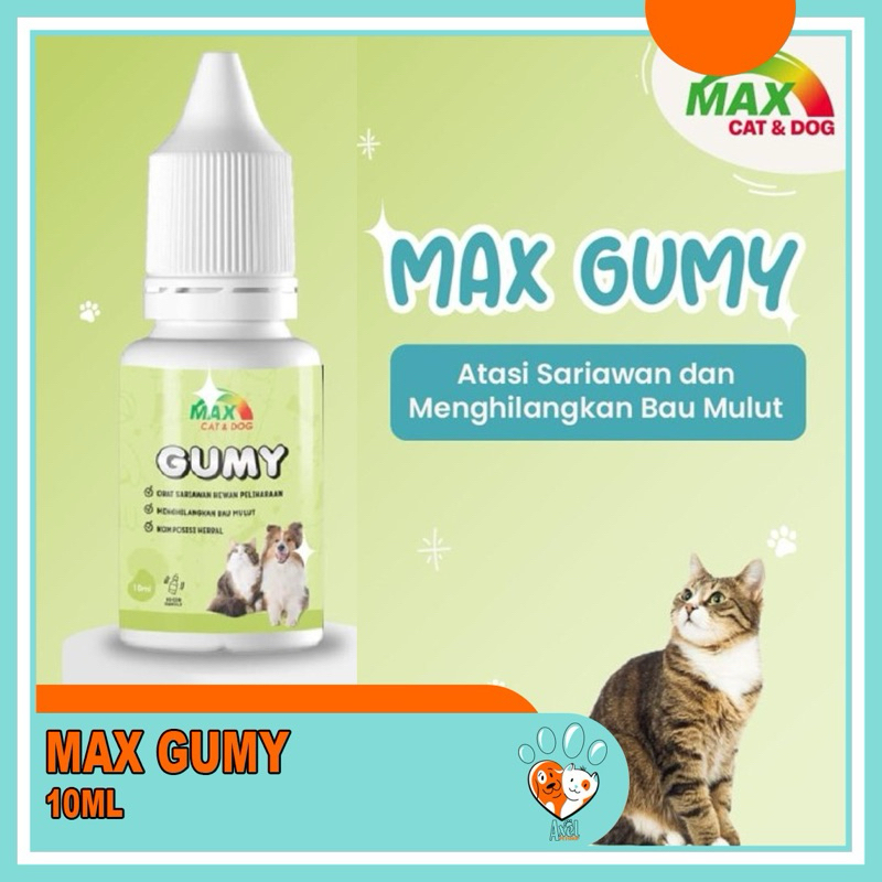 MAX GUMY Obat Sariawan Kucing Anjing dan Obat Bau Mulut Kucing Anjing B3-5