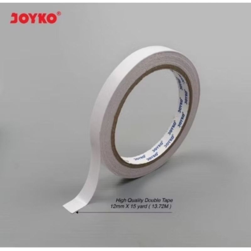 

Double Sided Tape (Perekat) 2 sisi joyko 12mm x 15 Yard