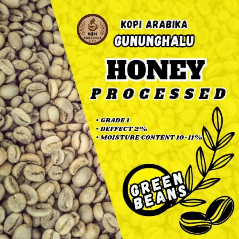 

Kopi Arabika - Green Bean - Gunung Halu - Honey Process