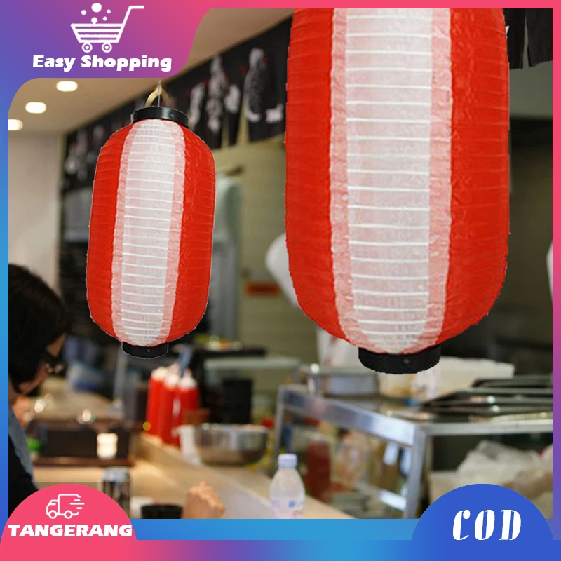 10inch Lampion Gantung Merah Putih Lampion Lonjong Merah Putih Lampion Merah Putih